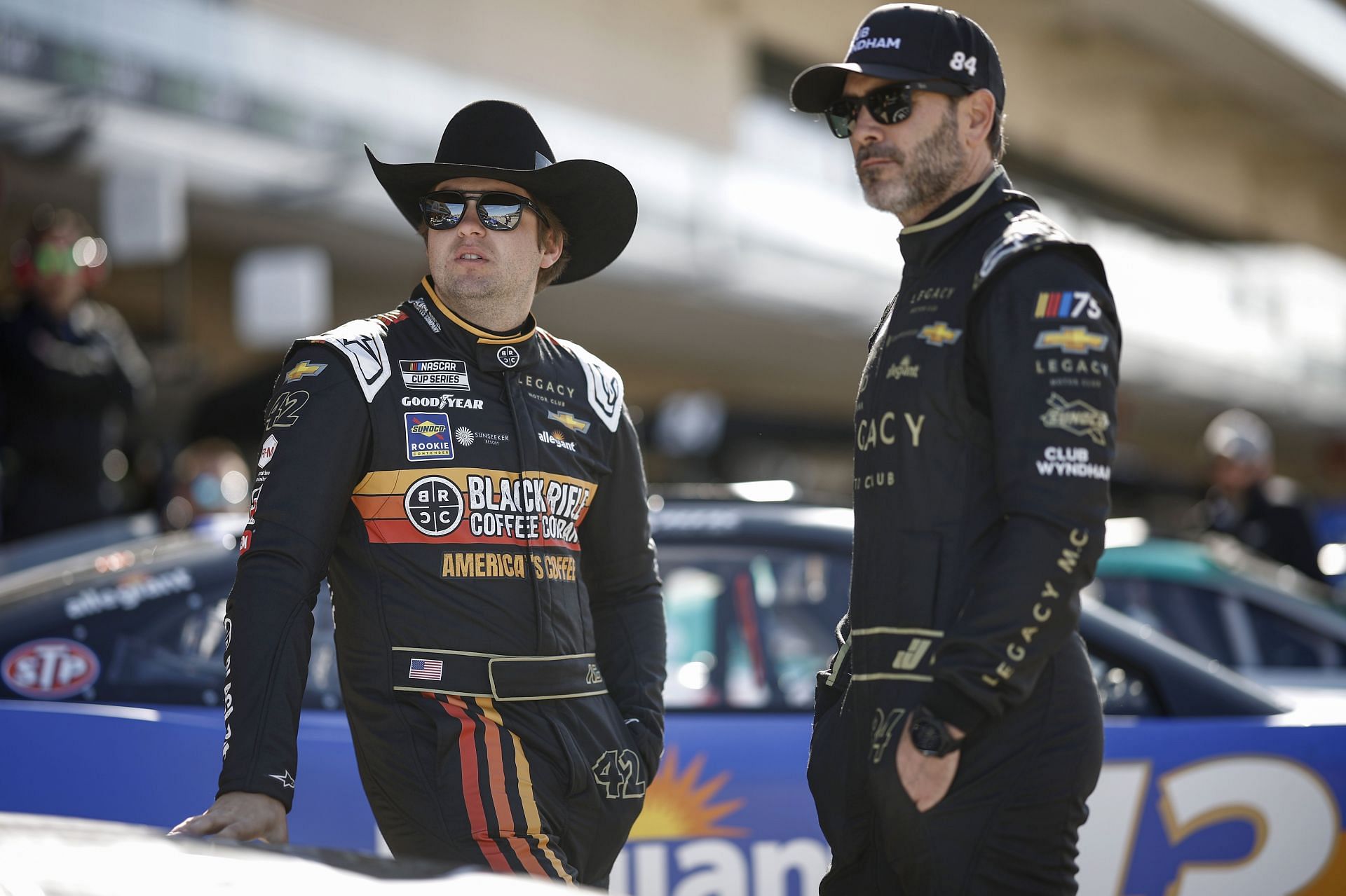 Noah Gragson and Jimmie Johnson