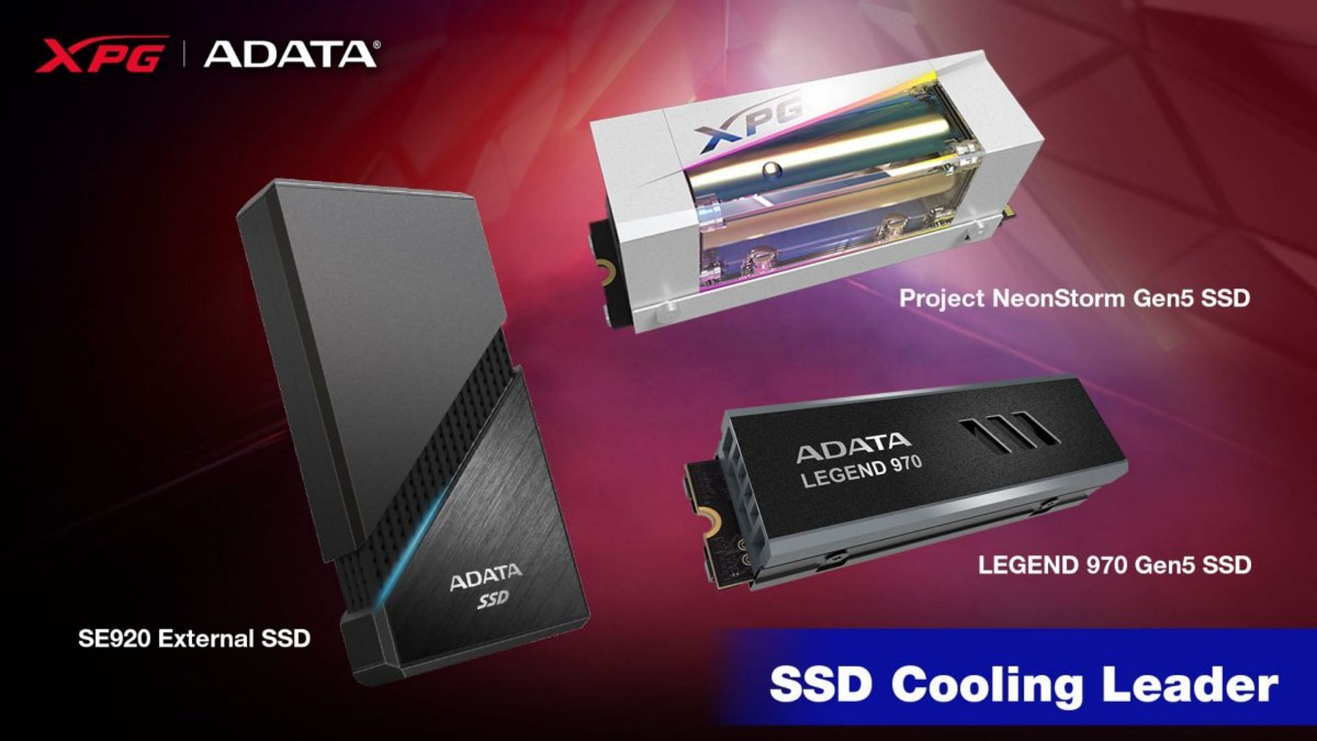 ADATA XPG PCIe Gen 5 SSD with Active Cooling Pictured