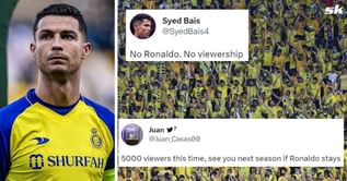 “See you next season if Ronaldo stays”, “No viewership” – Fans react as Cristiano Ronaldo misses Al-Nassr’s final league game this season