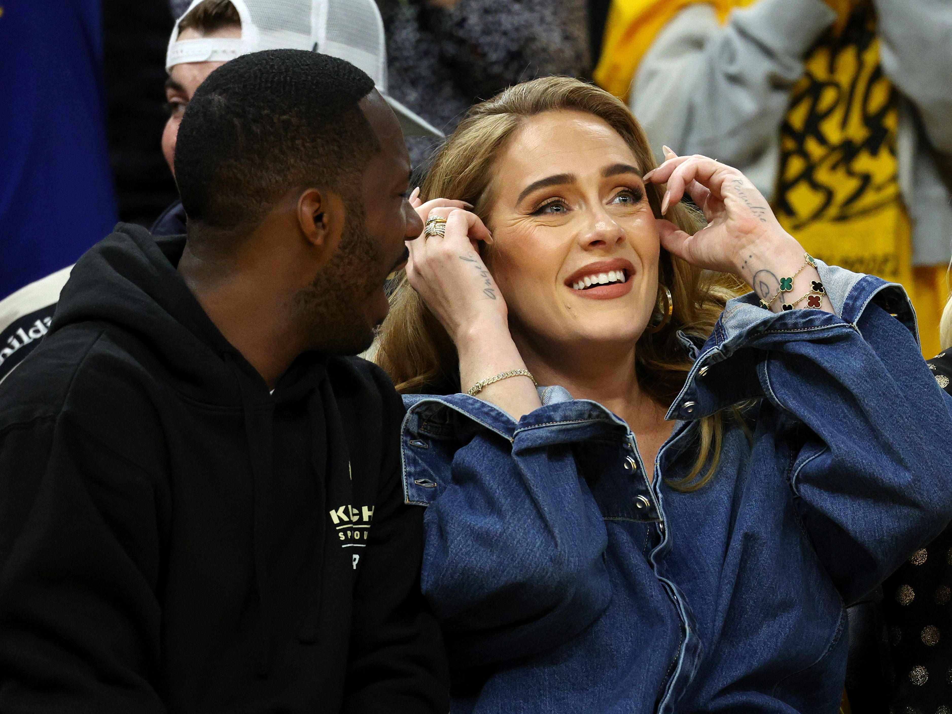 Rich Paul and Adele attended Warriors-Lakers Game 3 