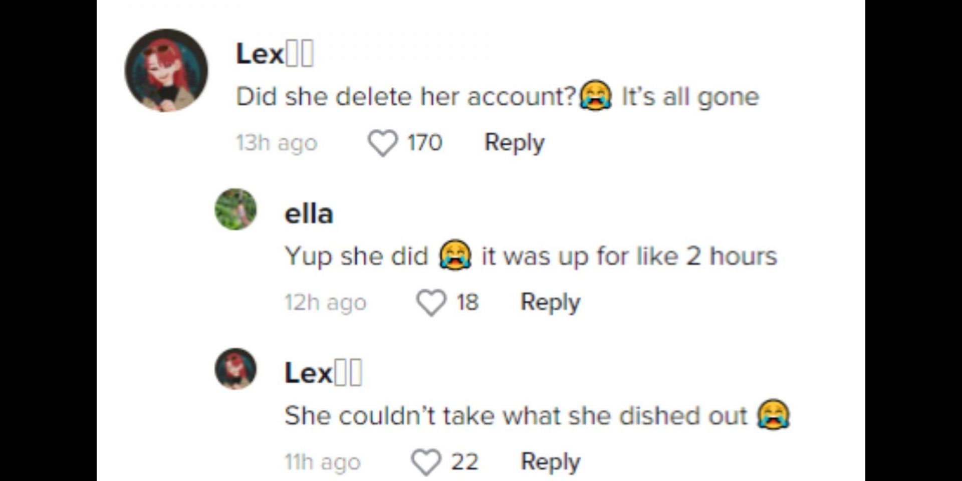 Internet reacts to Ashley&#039;s apology video. (Image via TikTok/@ellenacuario)