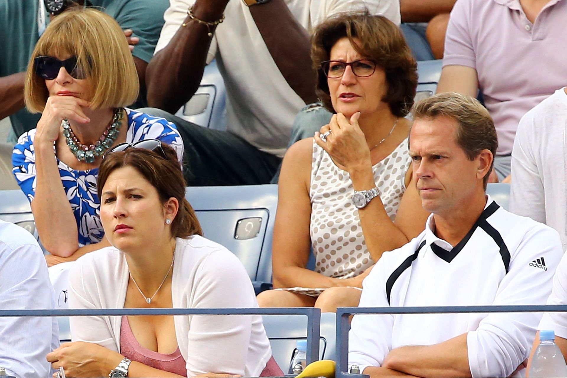 Vogue Editor-in-chief Anna Wintour at the Swiss Maestro&#039;s match