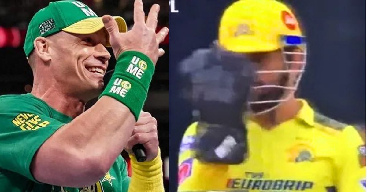 John Cena and MS Dhoni are easily two of the most respected figures in their respective sports.