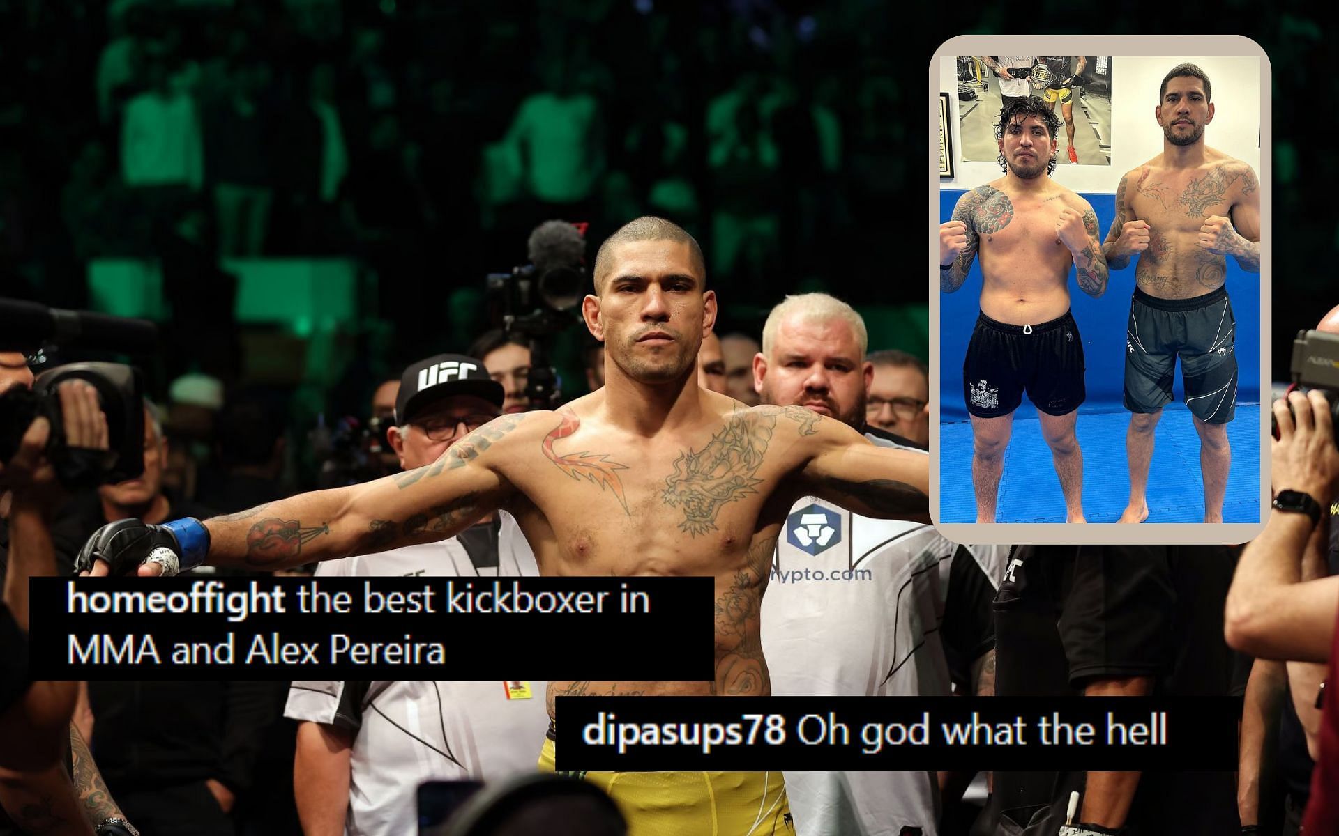 Fans go hysterical as Dillon Danis shares training photo with Alex Pereira