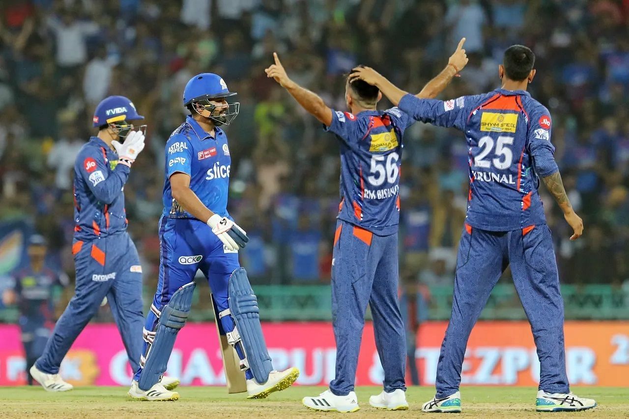 The Mumbai Indians lost to the Lucknow Super Giants in their only league-phase clash. [P/C: iplt20.com]