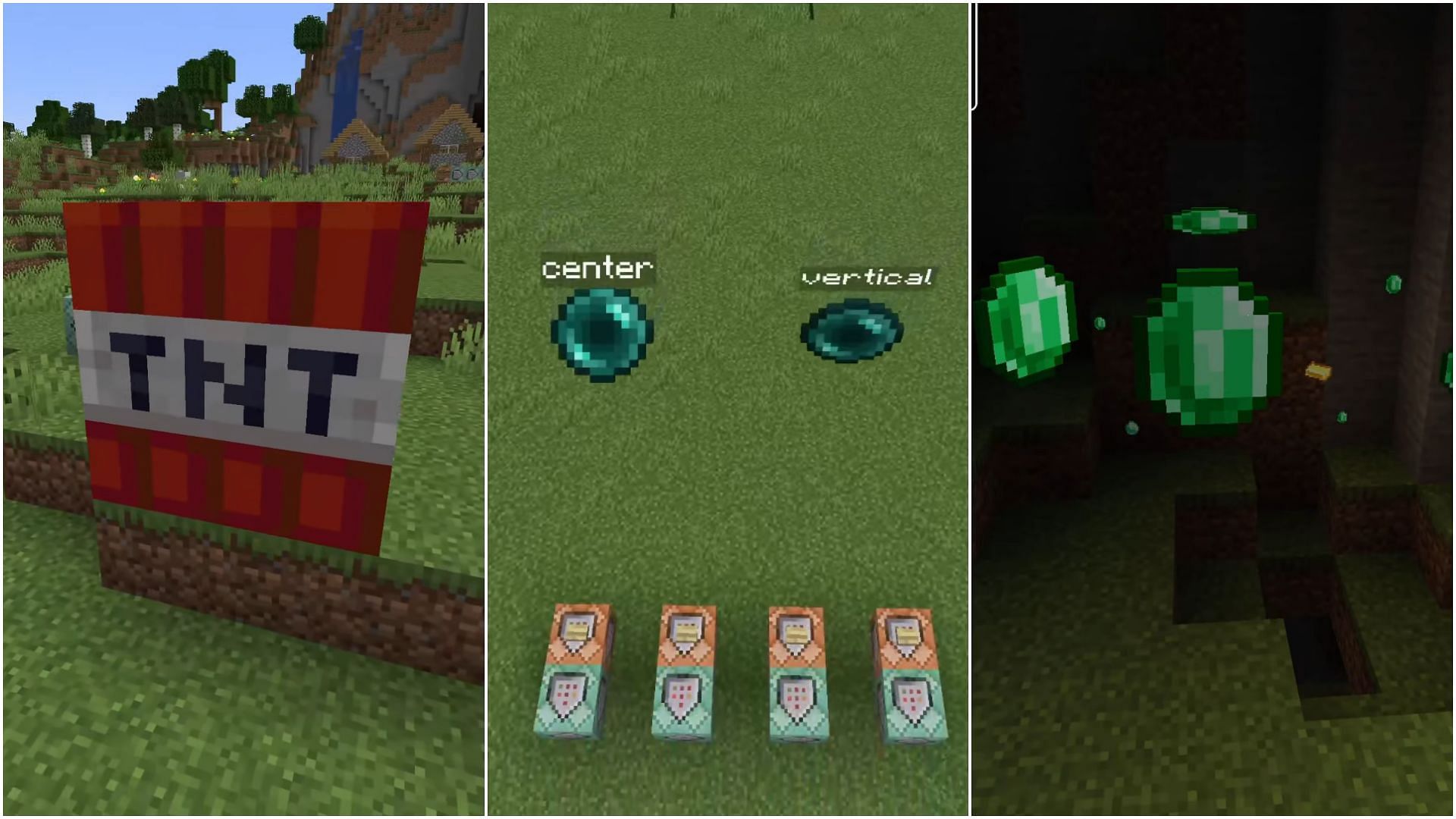 Players can alter the size, the rotation behavior, and the brightness and shadow levels of display entities in Minecraft as well (Image via Mojang)
