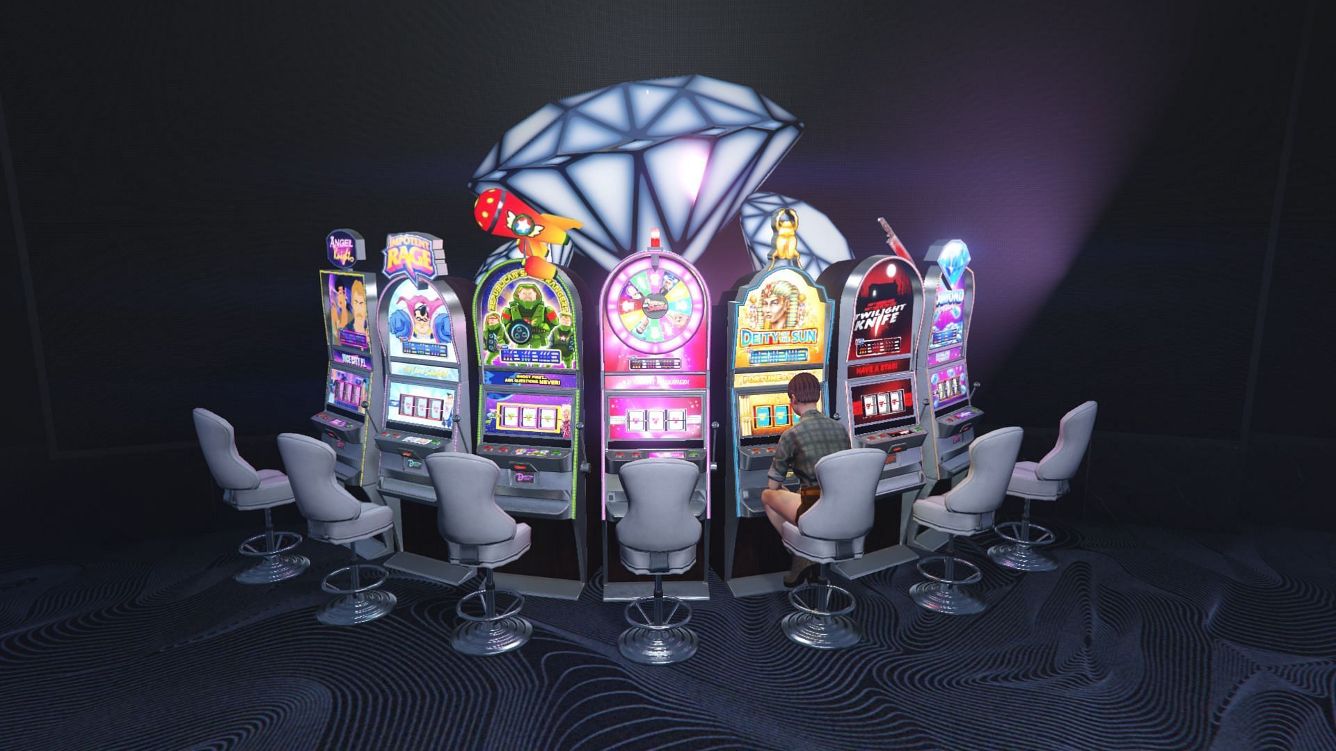 Some slot machines (Image via Rockstar Games)