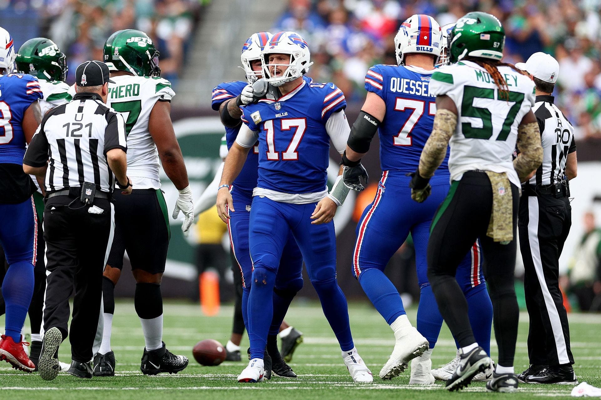 Josh Allen during Buffalo Bills v New York Jets