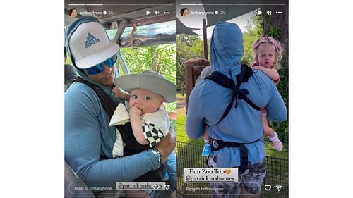 Patrick Mahomes and family at the zoo (Image credit: @brittanylynne official IG)