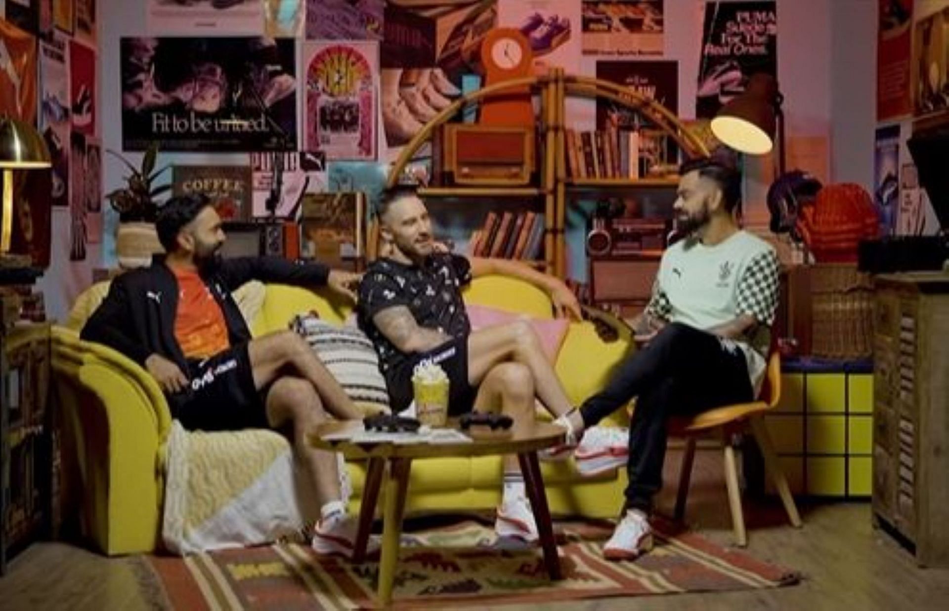 Kohli, Faf and DK were involved in a fun segment