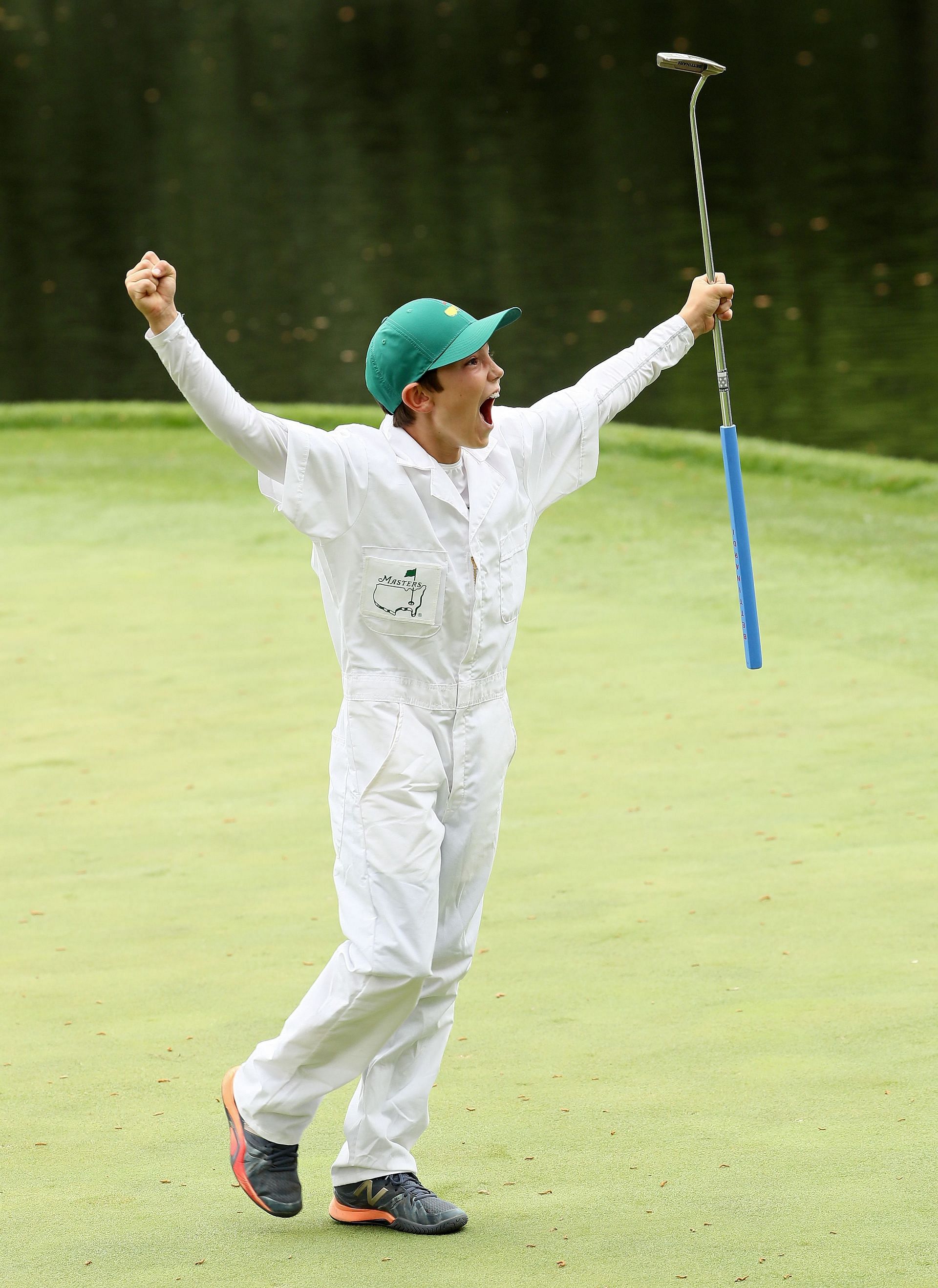 Cameron Kuchar at the PAR 3 Contest, prior to the start of the 2018 Masters Tournament (Image via Getty).