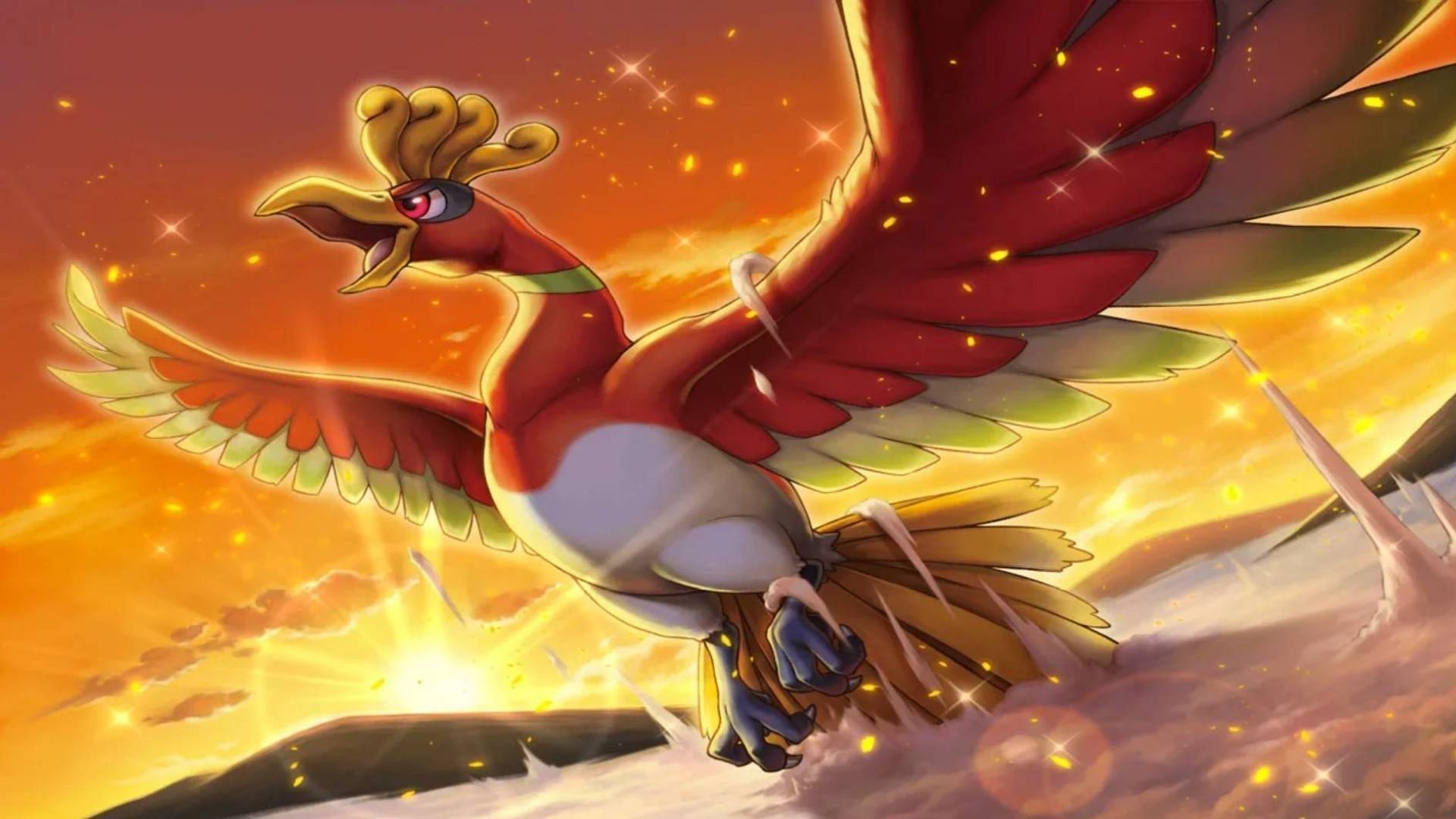 Ho-Oh is one of the most colorful rainbow colored pokemon with unique design. (Image Via The Pokemon Company)