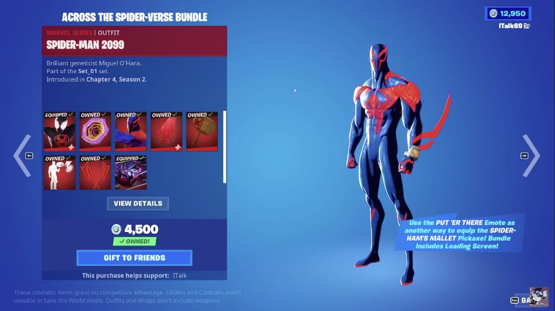 skin spiderman 2099 fortnite
