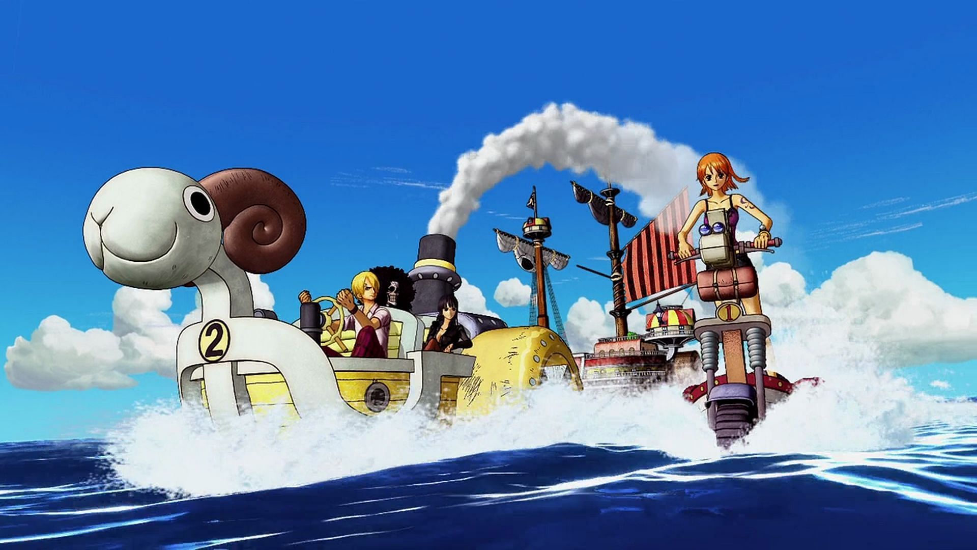 A scene from Mugiwara Chase (Image via Toei Animation, One Piece)