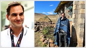 Roger Federer visits Lesotho while on a humanitarian trip for his foundation