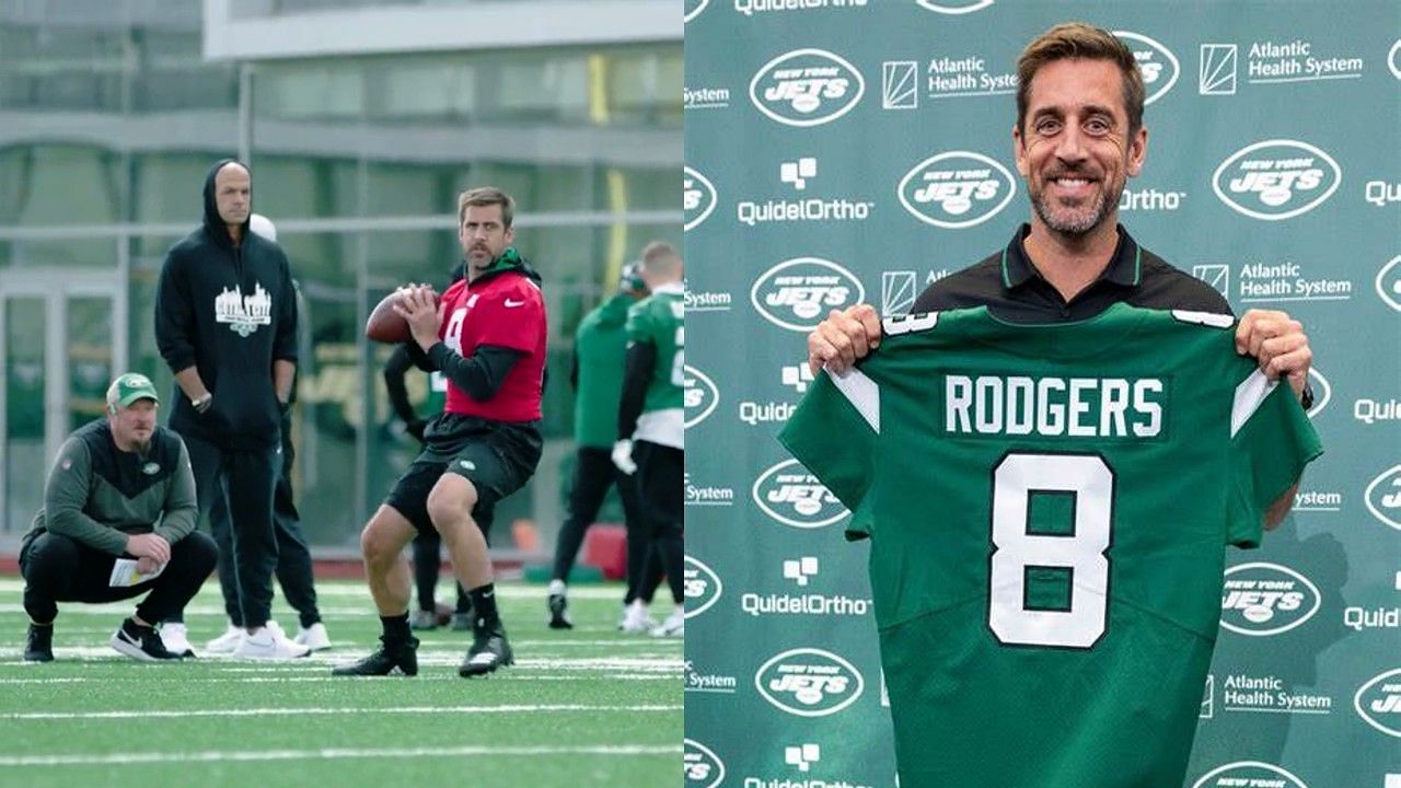 Quarterback Aaron Rodgers made his debut on the New York Jets