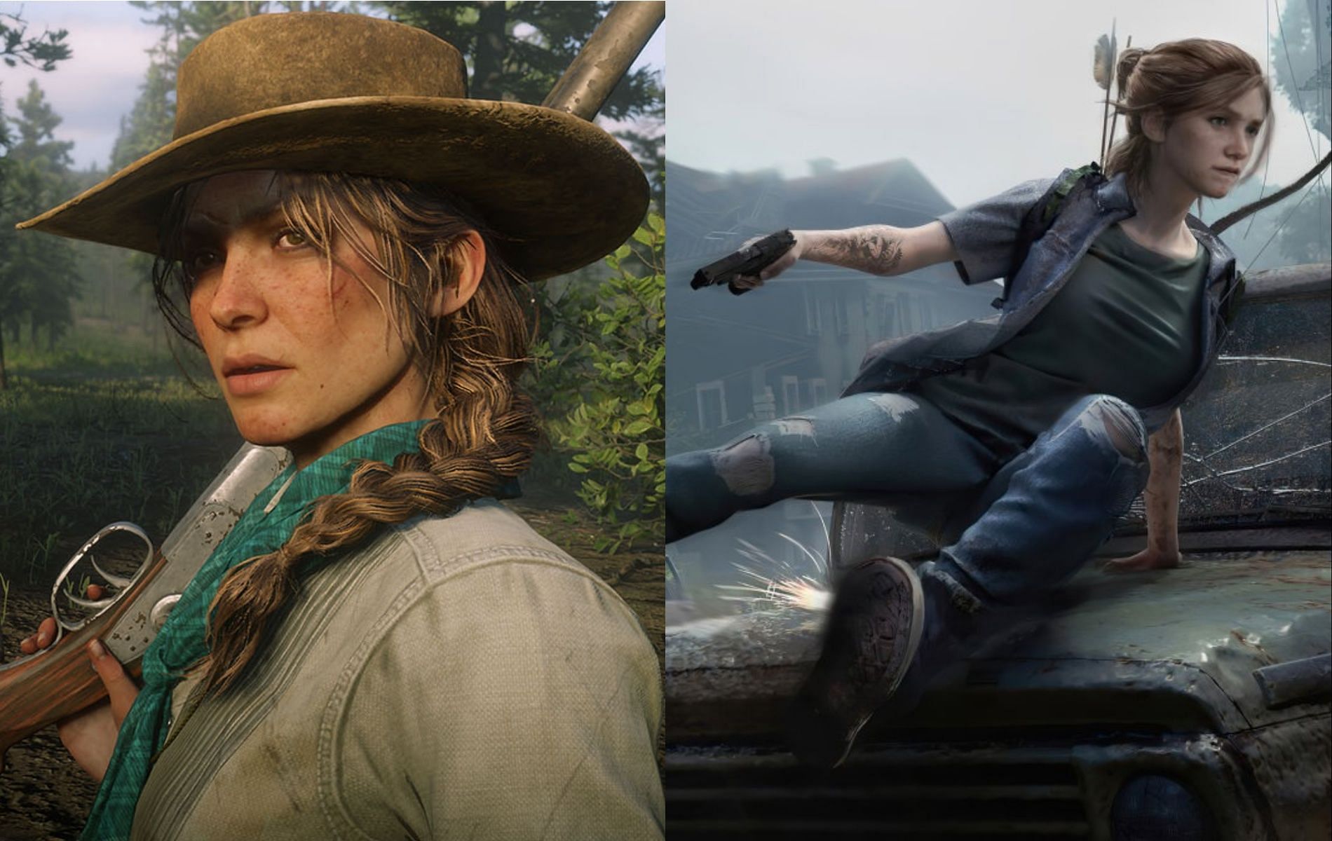 Some of the best third person action adventure titles around in one list (Images via Rockstar Games and Naughty Dog)