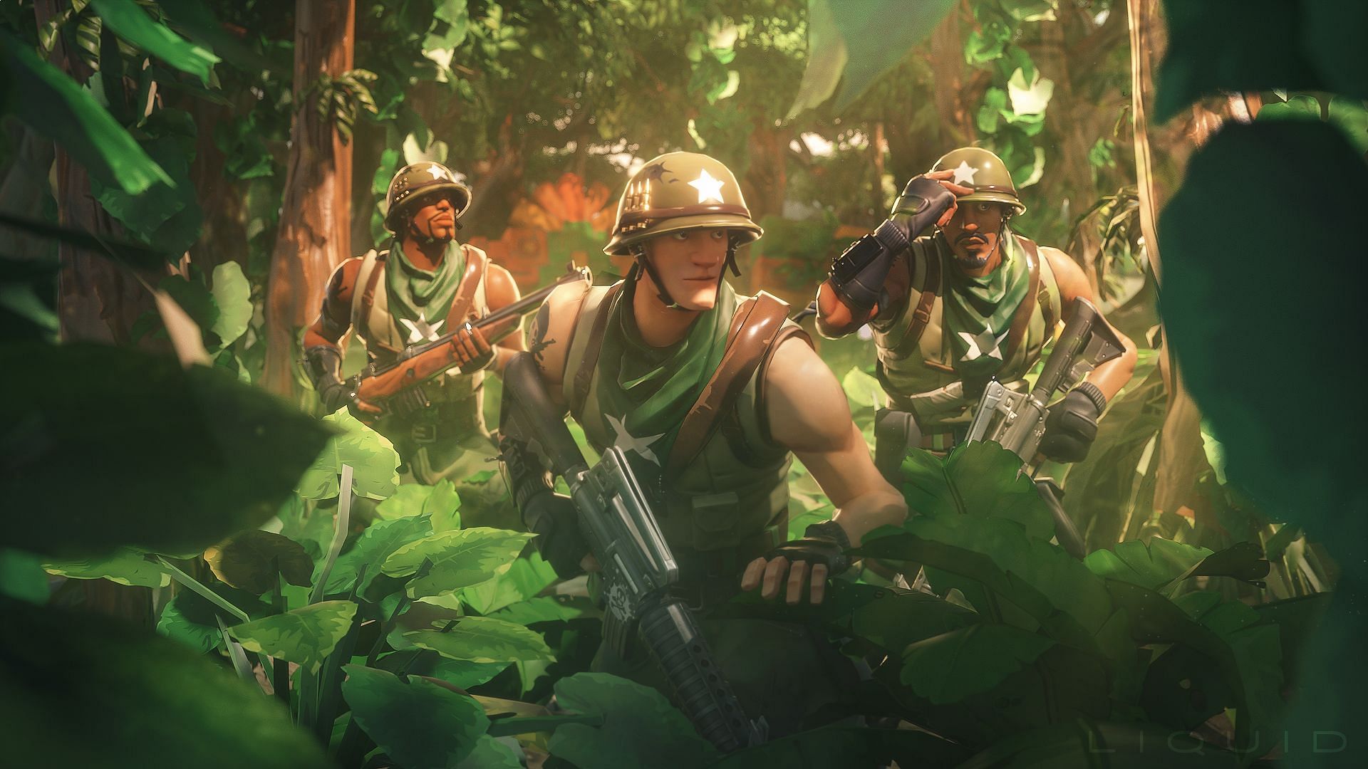 Fortnite leakers claim that the new map will have a jungle (Image via Epic Games)