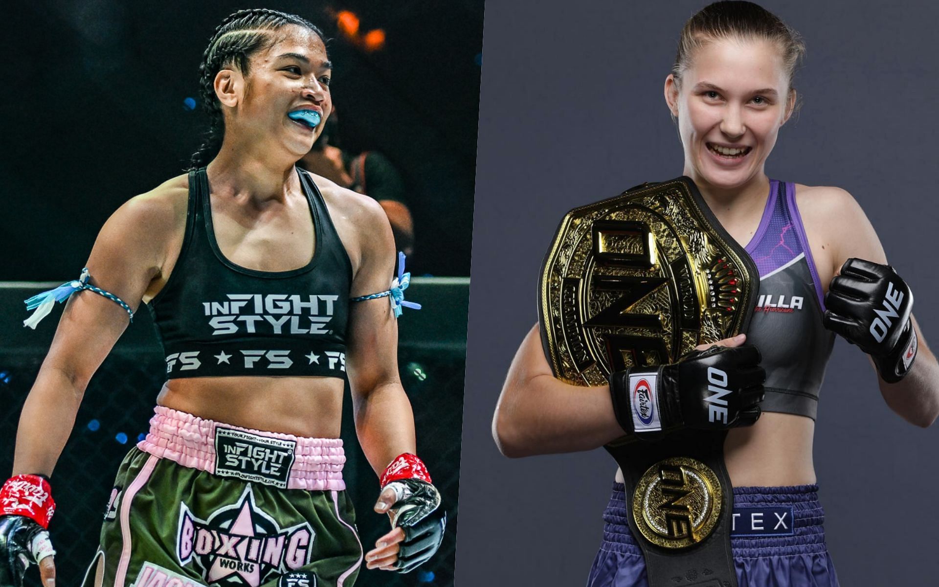 Jackie Buntan (L) / Smilla Sundell (R) -- Photo by ONE Championship