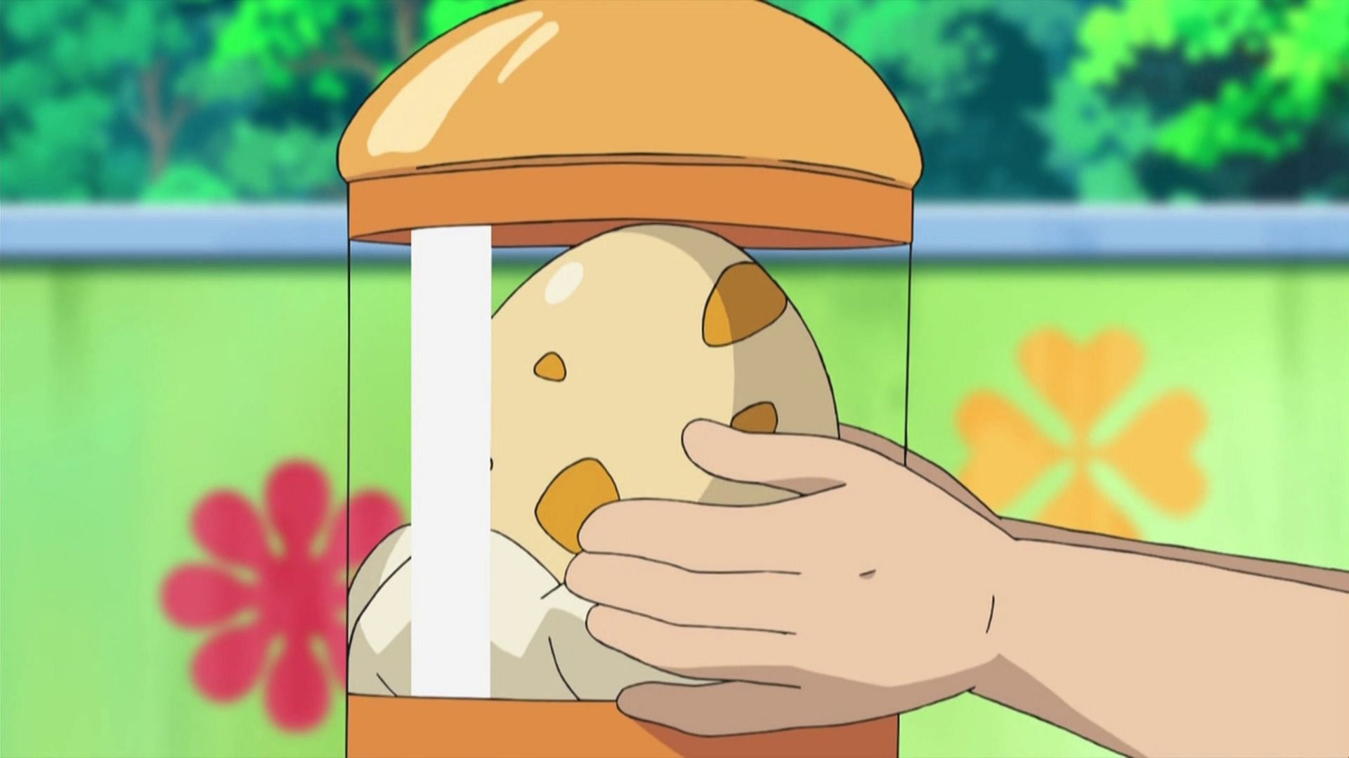 An egg in an incubator as seen in the anime (Image via The Pokemon Company)