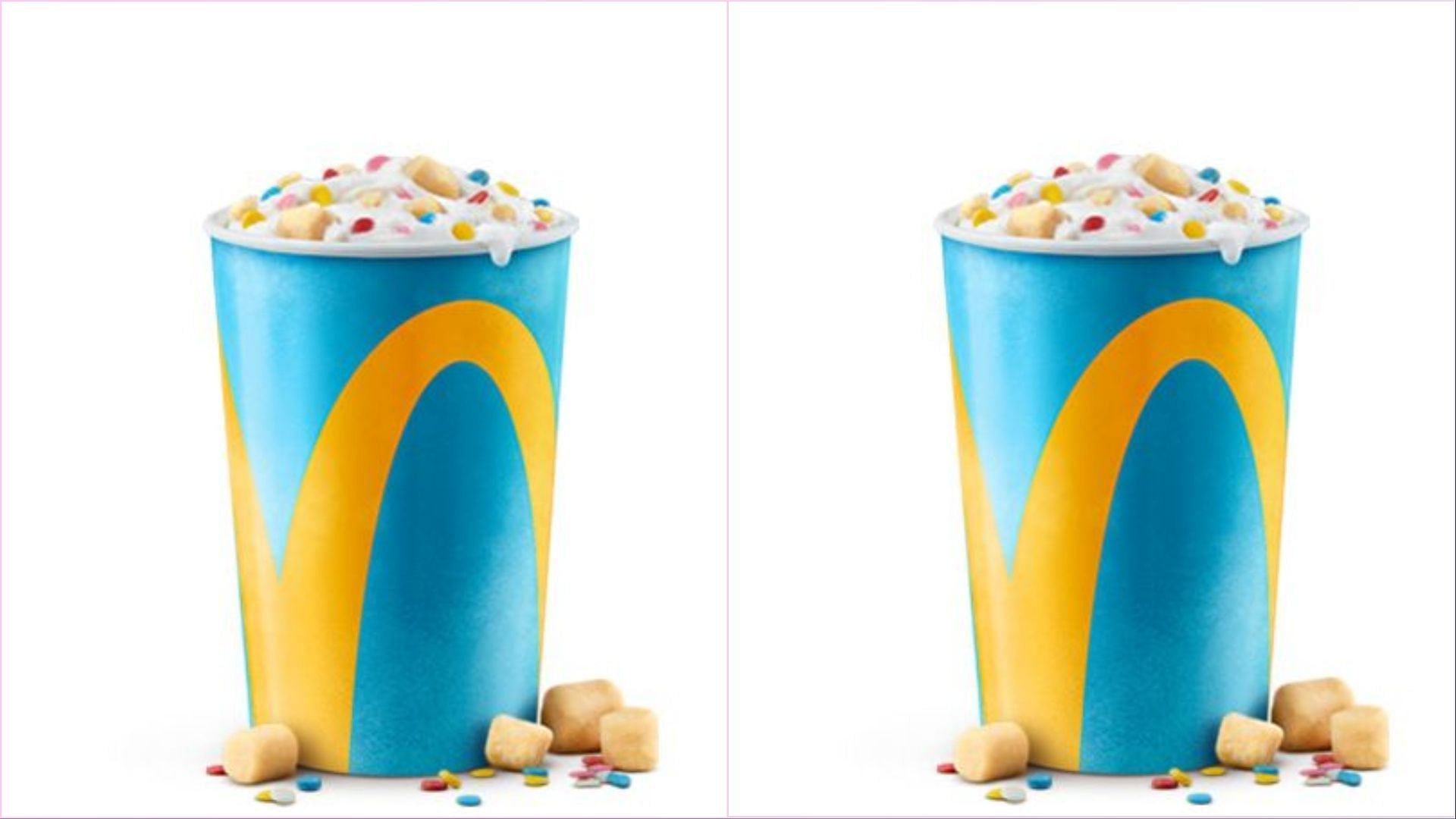 The new Confetti Cookie Dough McFlurry is available in Canada starting May 9 and features the chain&#039;s iconic vanilla soft serve (Image via McDonald&#039;s)