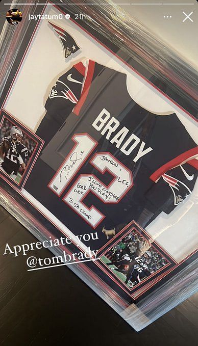 Tom Brady sends signed jersey to Celtics star Jayson Tatum amid NBA  playoffs - “Love watching you play”