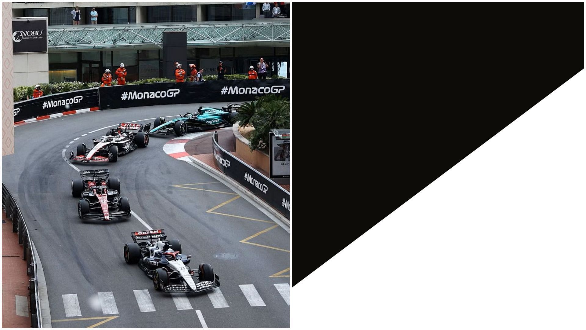 Black and White Flag is one of many flags used in various motorsports, including F1 (Collage via Sportskeeda)