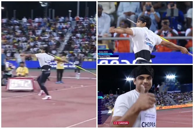 Watch: Neeraj Chopra's winning 88.67m throw to win gold at Doha Diamond League 2023