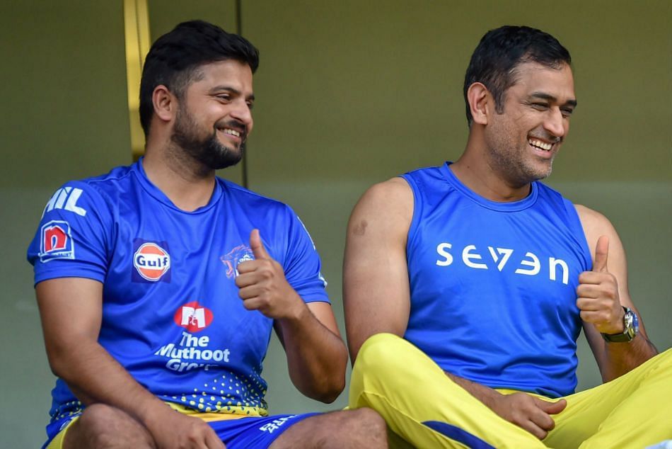 Suresh Raina (L) &amp; MS Dhoni (P.C.:iplt20.com)