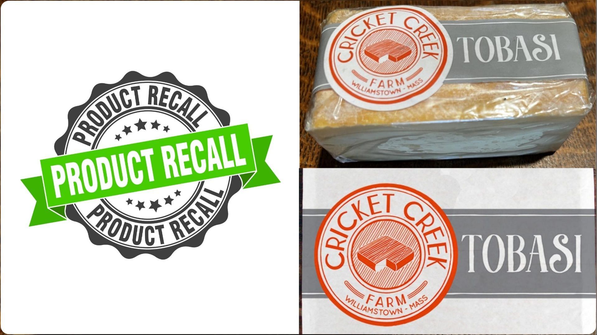 Cricket Creek Farm recalls Sophelise and Tobasi cheese over a potential Listeria monocytogenes contamination (Image via FDA)
