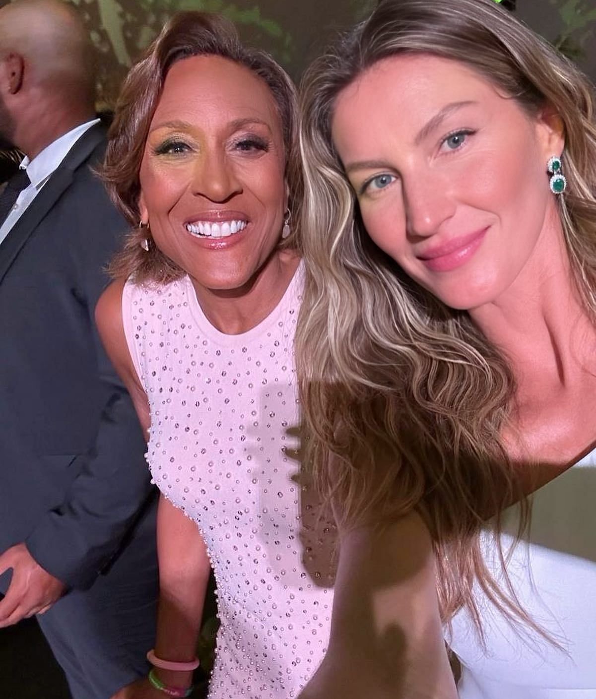 Gisele Bundchen with Good Morning America co-host Robin Roberts at the Luz Alliance Miami Gala (credit: IG/@gisele)