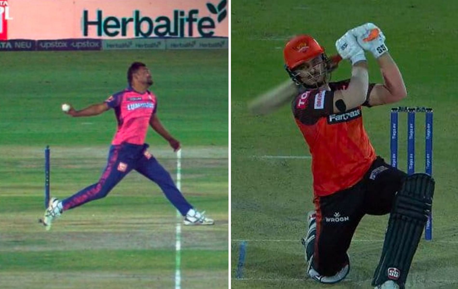 SRH won the high-scoring thriller after a dramatic last over. (Pics: Jio Cinema) 