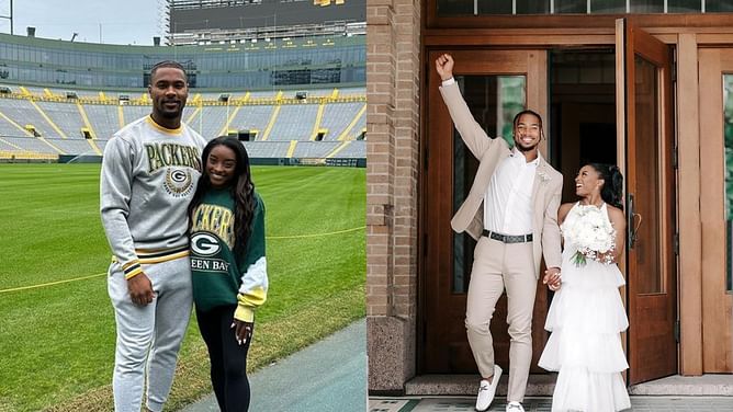 Jonathan Owens reveals how marriage to Simone Biles brought him Packers luck - "It was the perfect wedding gift"