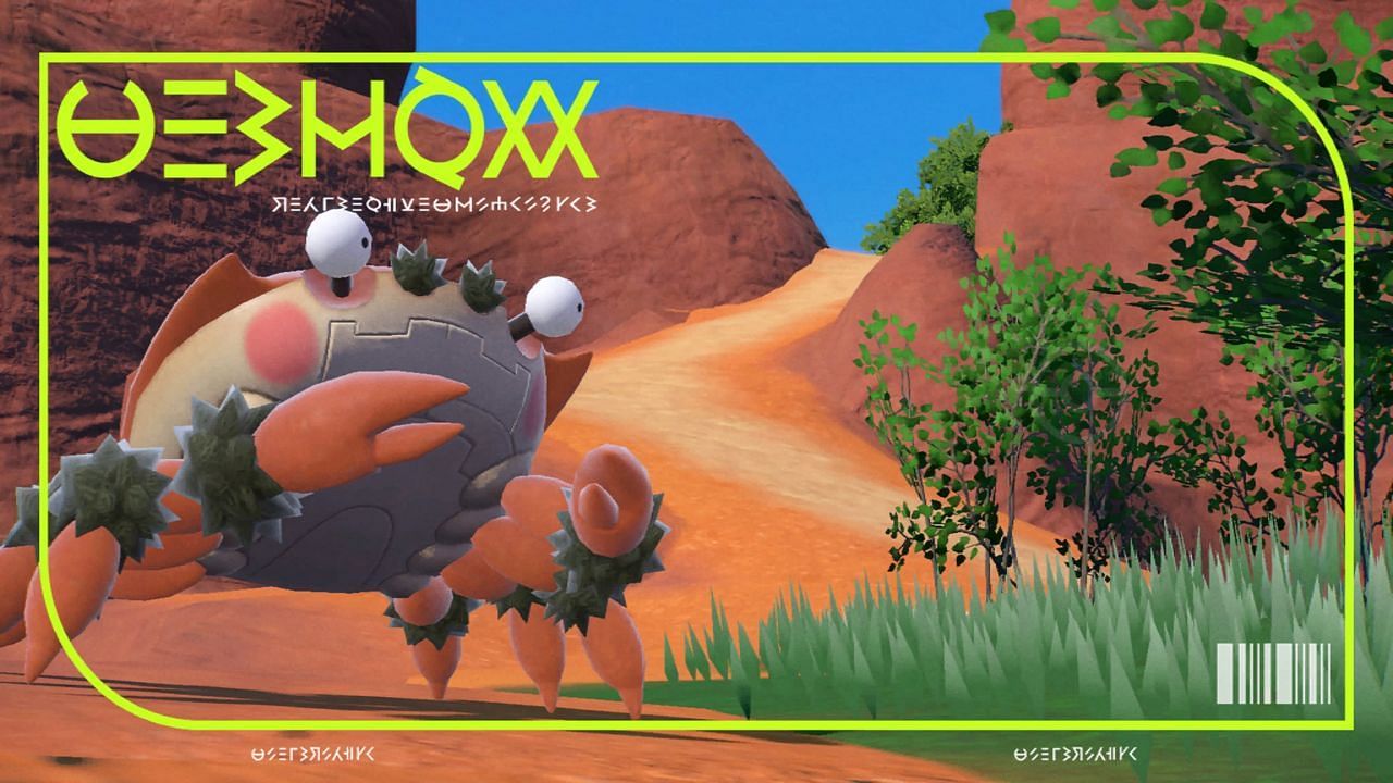 Klawf&#039;s Pokedex picture in Pokemon Scarlet and Violet (Image via The Pokemon Company)