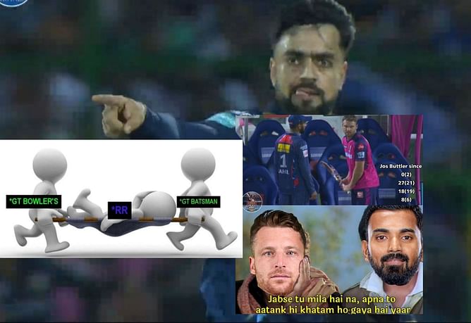 "Aaj ruk ja, kal kohli vs ganguly me maara maari kara dena"- Top 10 funny memes after GT thrashes RR in a one-sided match in IPL 2023