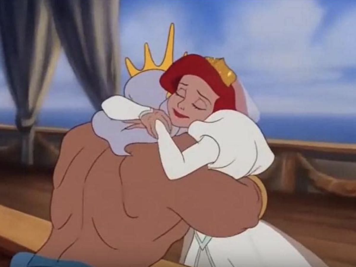 King Triton and Ariel in The Little Mermaid (Image via IMDb)