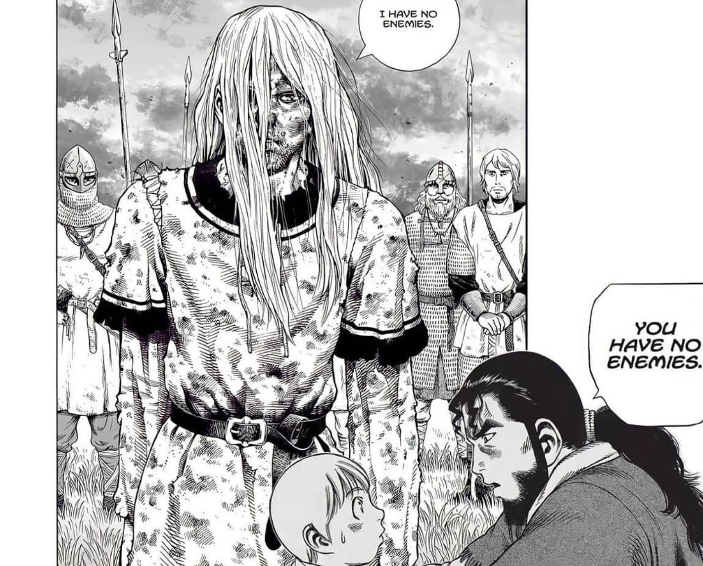 Thorfinn saying he has no enemies Vinland Saga manga (Image via Kodansha)