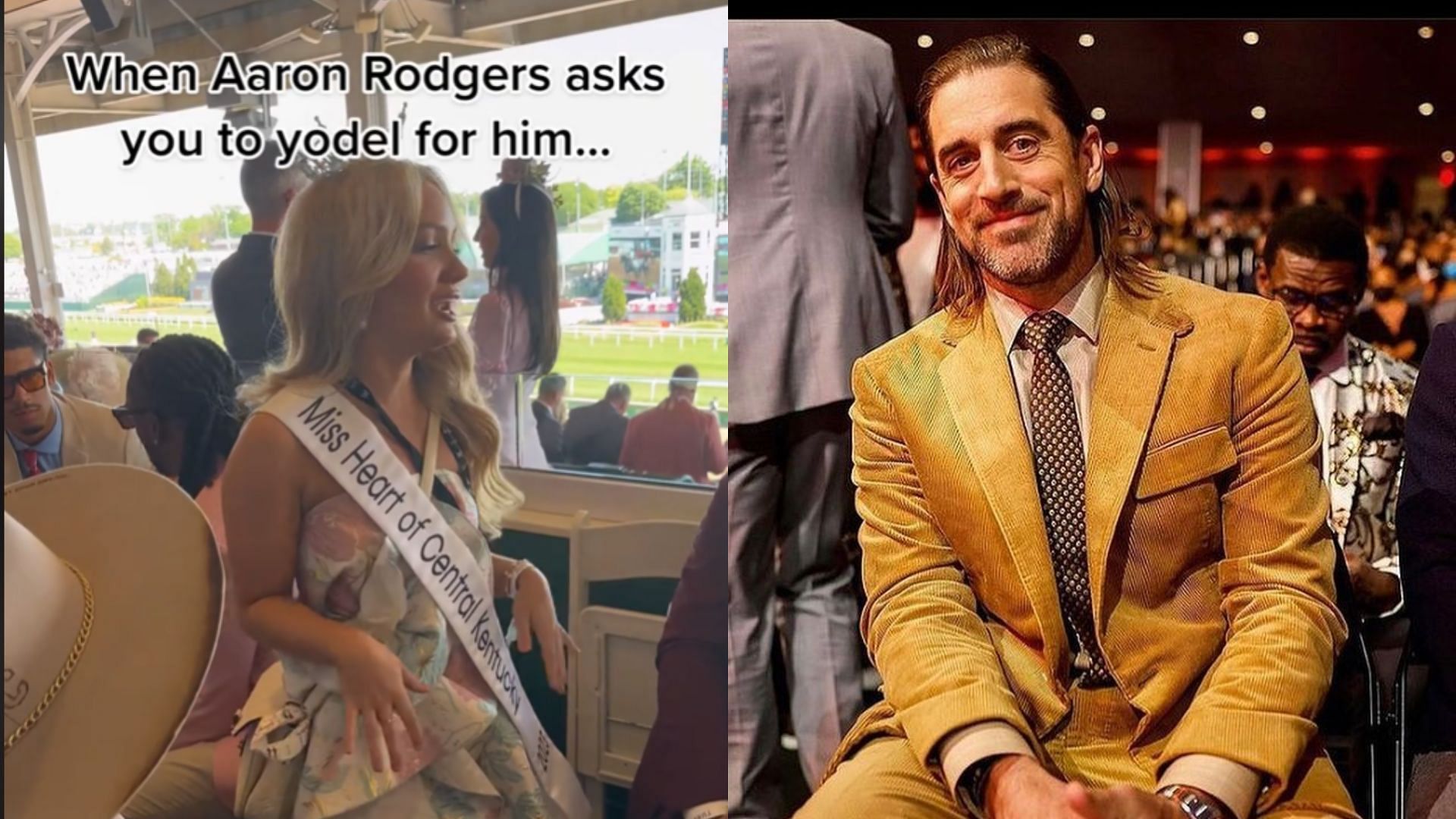 TikTok star recalls yodeling for Aaron Rodgers