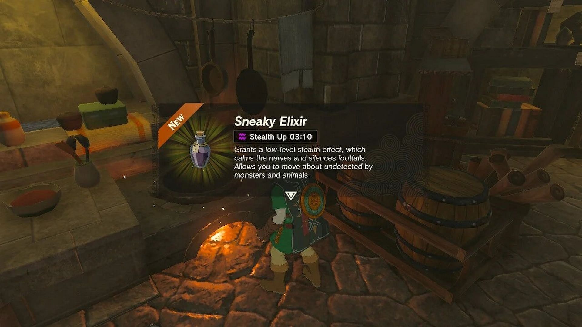 This elixir offers a small stealth boost (Image via The Legend of Zelda Tears of the Kingdom)