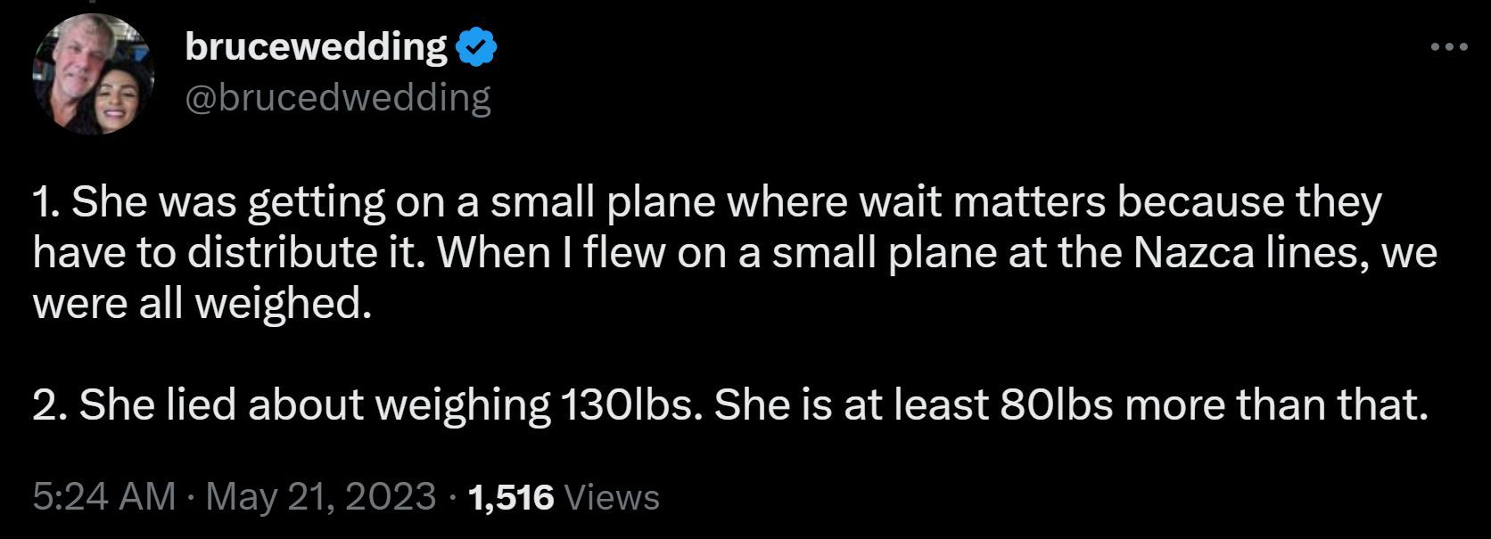 Users supported the airline and criticized the woman for lying (Image via Twitter)