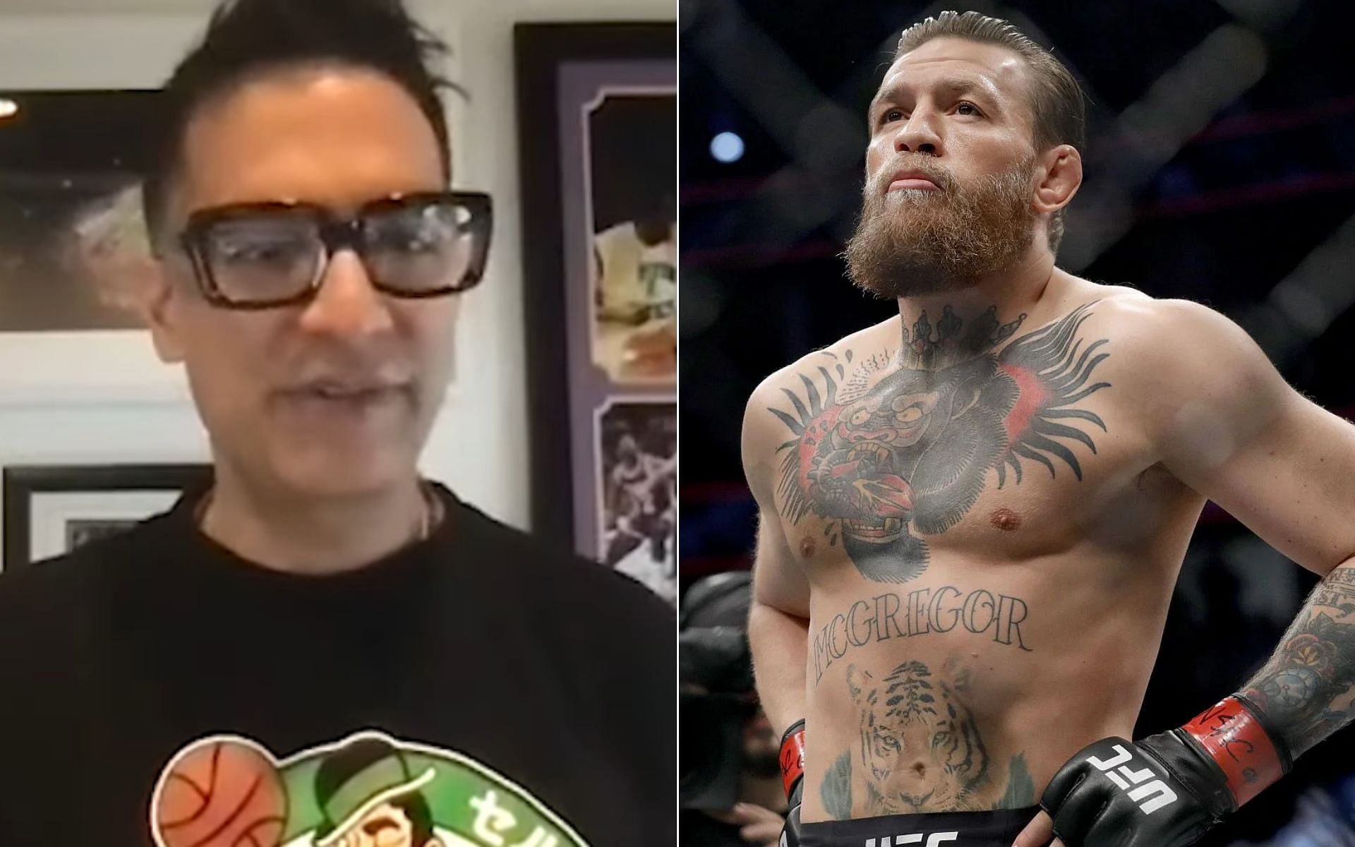 Gotham Chopra [Left], and Conor McGregor [Right] [Photo credit: BroBible - YouTube]