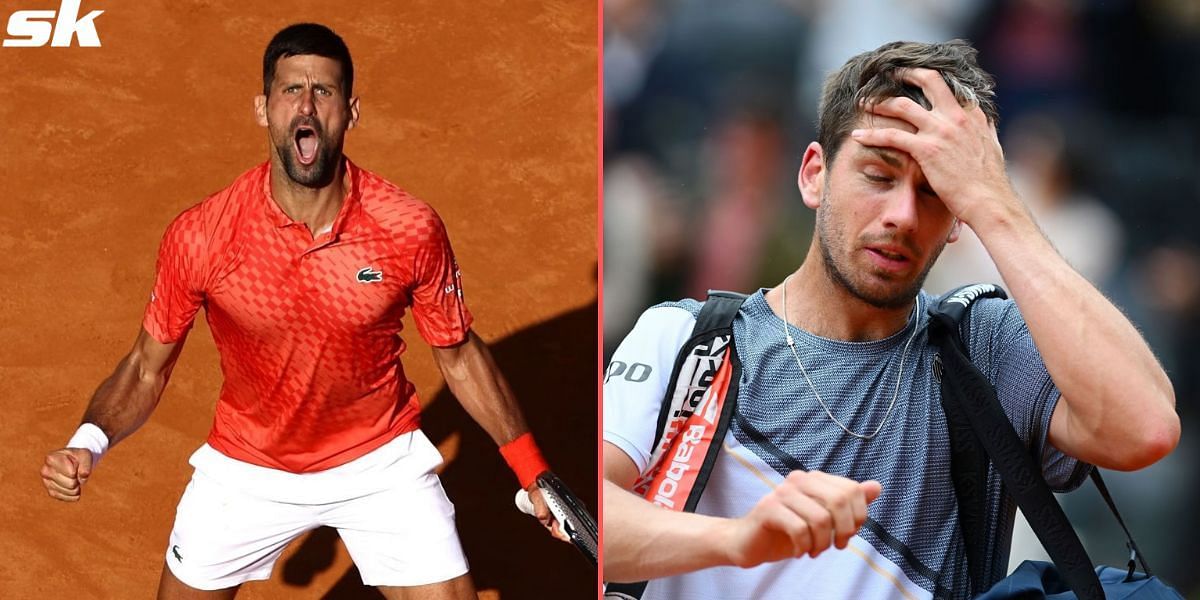 Novak Djokovic accuses Cameron Norrie of smashing ball at him in frosty  clash
