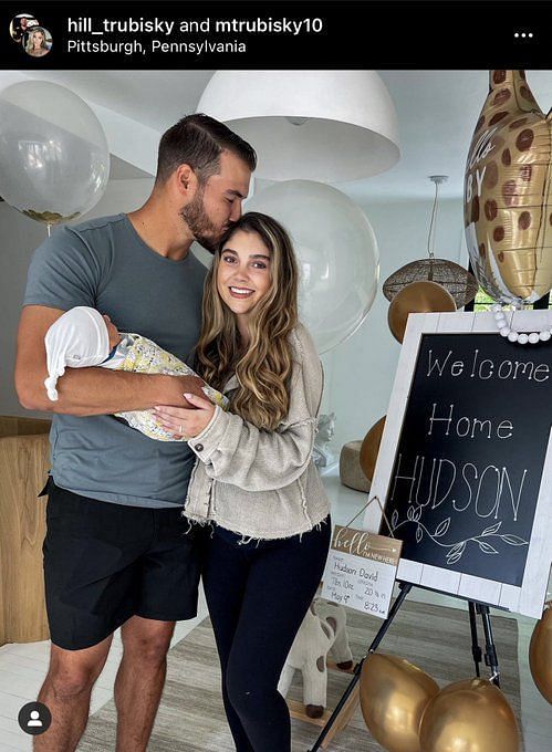 Mitch Trubisky, Wife Welcome Baby Boy, Hudson David!