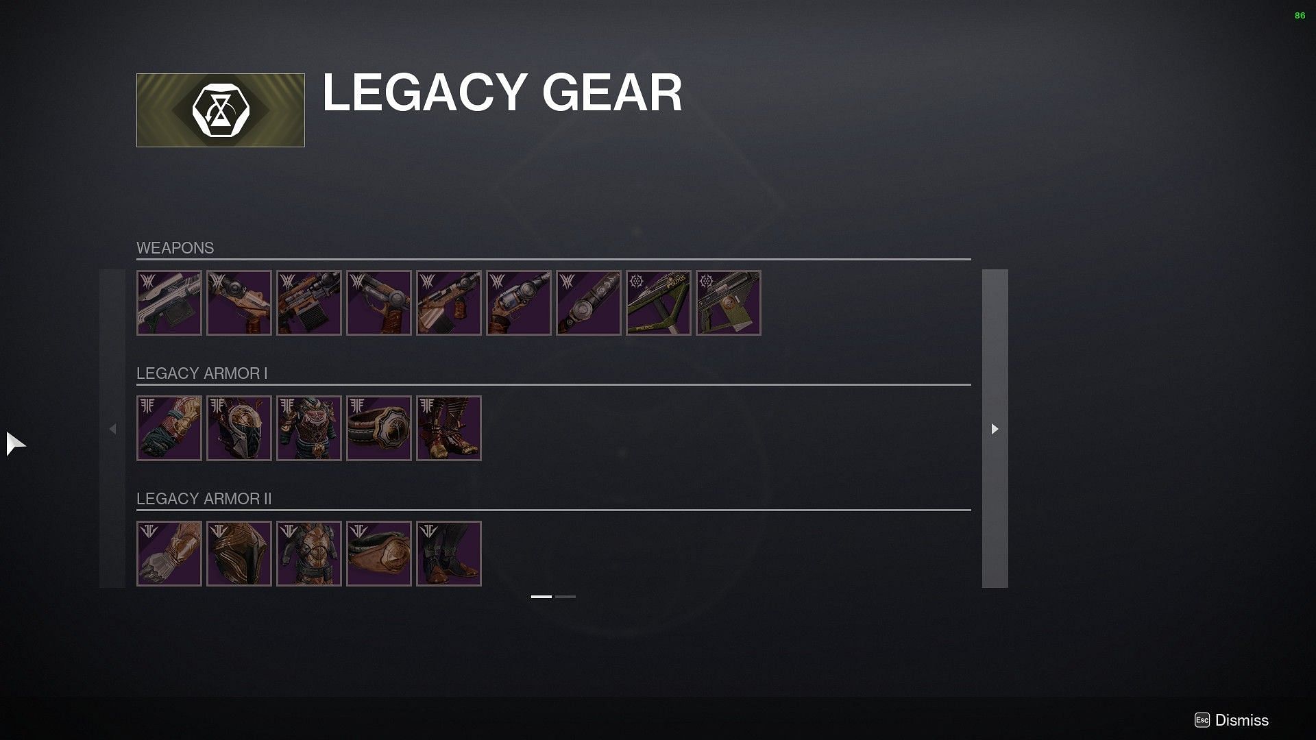 Destiny 2 Iron Banner gear (Image via Bungie)