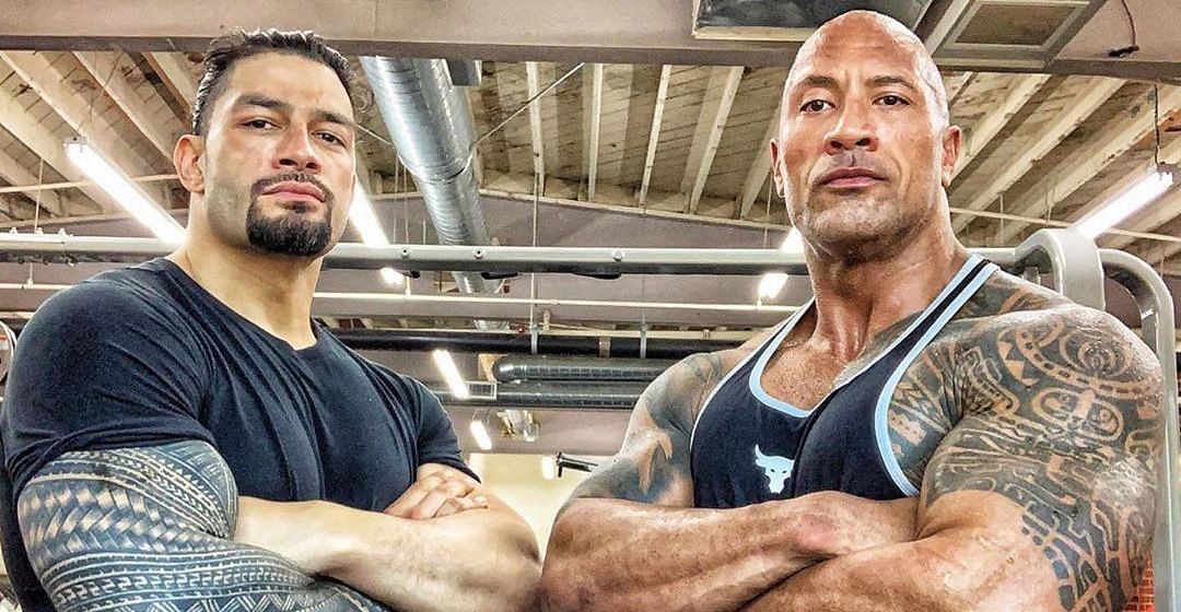 Roman with The Rock, Source: Roman&rsquo;s Instagram