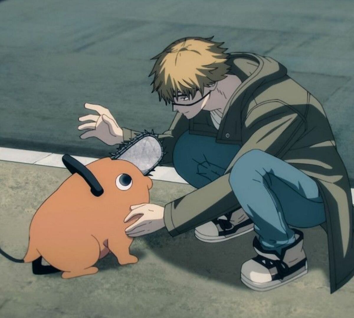 Pochita and Denji as seen in the anime (Image via MAPPA studios)