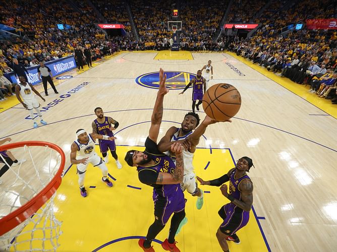 Watch: Andrew Wiggins lands massive dunk over Anthony Davis