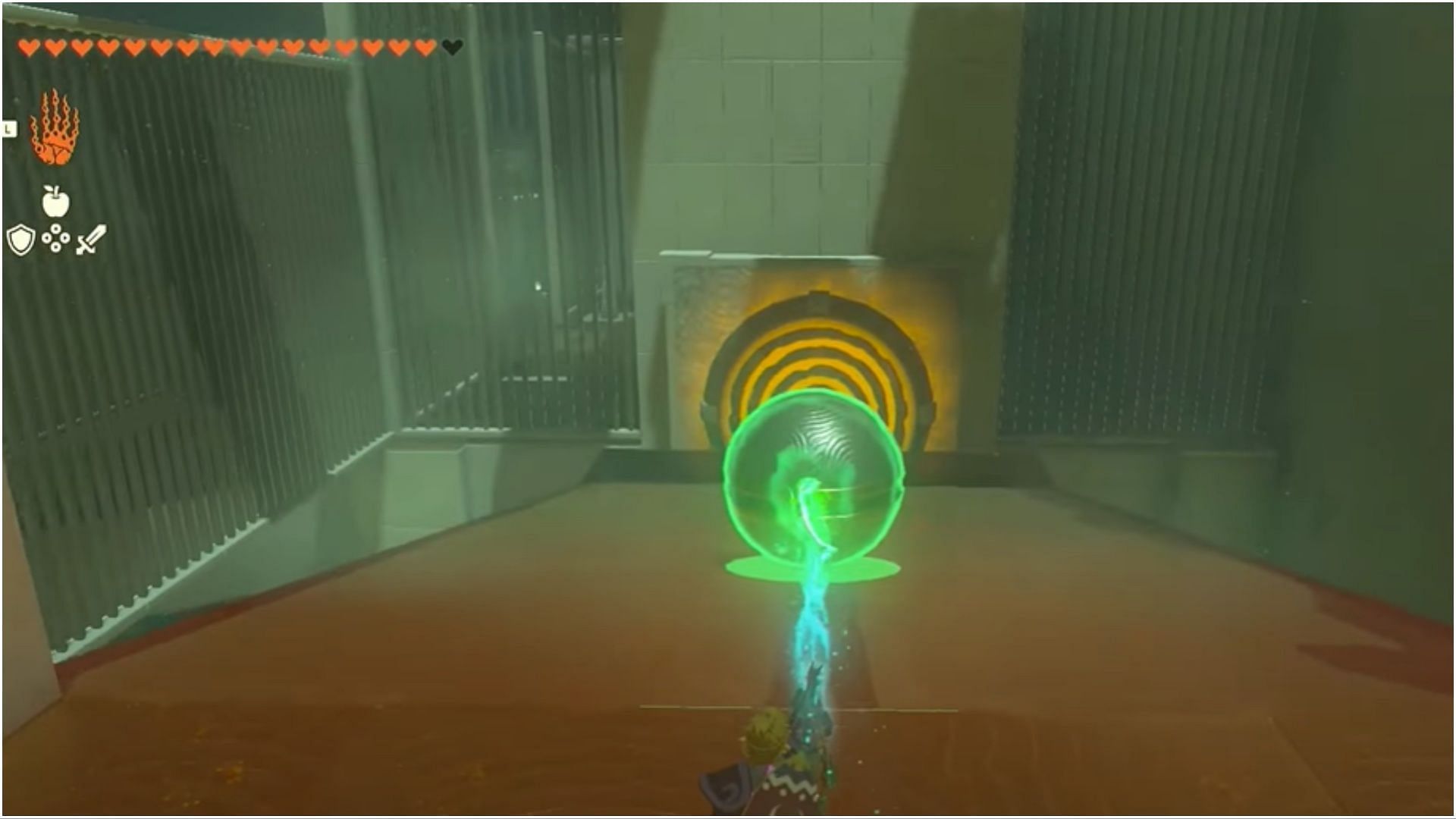 Use the Ultrahand ability to move the ball (Image via The Legend of Zelda Tears of the Kingdom)
