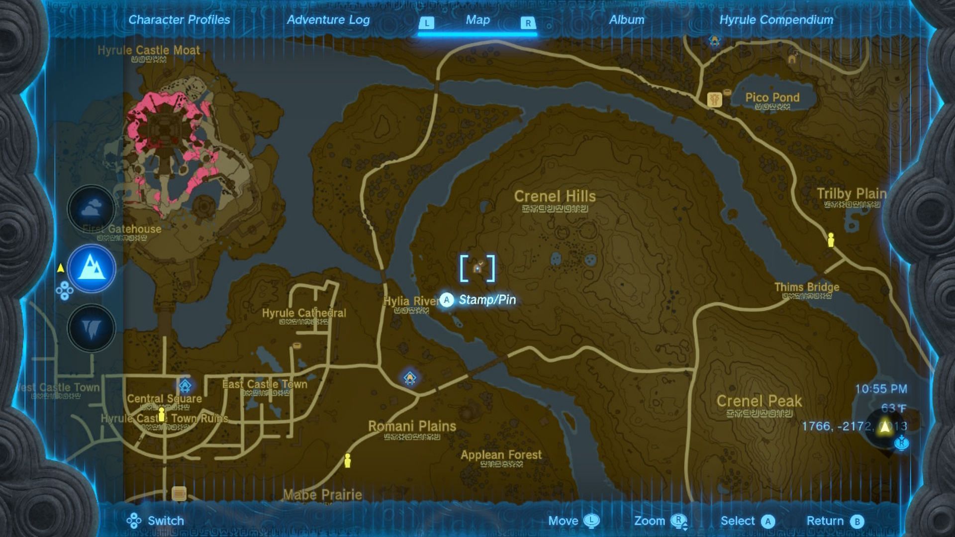 Barbarian chest piece location (Image via Nintendo)