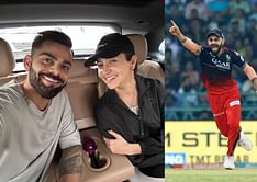 "Out and about in Delhi"- RCB batter Virat Kohli enjoys a ride in his home city with his wife Anushka Sharma
